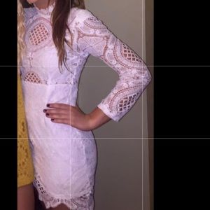 Hello Molly white lace dress worn once!